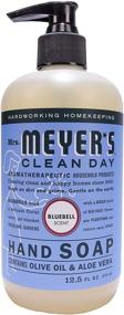 img 3 attached to Жидкое мыло для рук Mrs. Meyer's Clean Day, без жестокости и биоразлагаемое, с эфирными маслами, аромат колокольчика, 12,5 унций - упаковка из 3 шт.