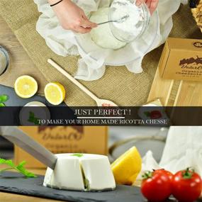 img 1 attached to 🧀 Certified Organic Cheesecloth for Straining - Reusable Unbleached Cotton, Ideal for Cooking, Coffee & Tea Brewing - Extra-Fine Weave, 40x40 Threads, 15 sqft