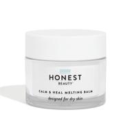 🌿 honest beauty calm heal melting balm: soothe & rejuvenate with off-white 1.7 ounce logo