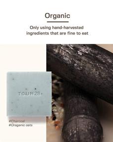 img 1 attached to Natural Vegan Dish Wash Bar (2pcs, Charcoal & Oats S27) - Organic Soap for Effective Cleaning of Plates, Fruits, and Vegetables