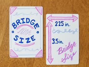 img 3 attached to Apostrophe Games Blank Playing Cards - 🃏 Enhanced Bridge Size for Personalization and Creative Projects