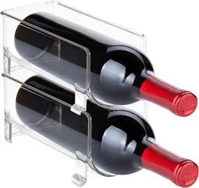 img 4 attached to 🍷 Trovety Wine Rack Holder - Fridge & Cabinet Organizers and Liquor Storage - Food-Grade, BPA-Free Stackable Plastic - Free-Standing Bottle Holder - for Pantry, Kitchen, Tabletop (2 Pack)