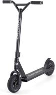 🛴 black osprey dirt scooter with chunky off-road tyres - all terrain adult trail scooter логотип