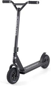 img 4 attached to 🛴 Black Osprey Dirt Scooter with Chunky Off-Road Tyres - All Terrain Adult Trail Scooter