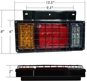 img 1 attached to TCTAuto Trailer Compatible 1984 Taillight Assembly