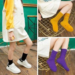 img 2 attached to 🧦 Носки Kereda Little Kids Girls Slouch Crew: стильные и комфортные хлопковые носки для малышей (1-12 лет)