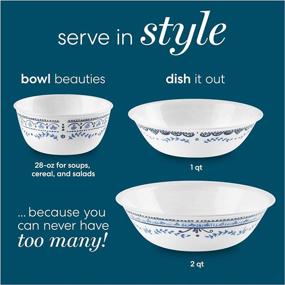 img 2 attached to 🍽️ Corelle Coordinates Portofino Serveware: Elegant Serving Quart for any Occasion