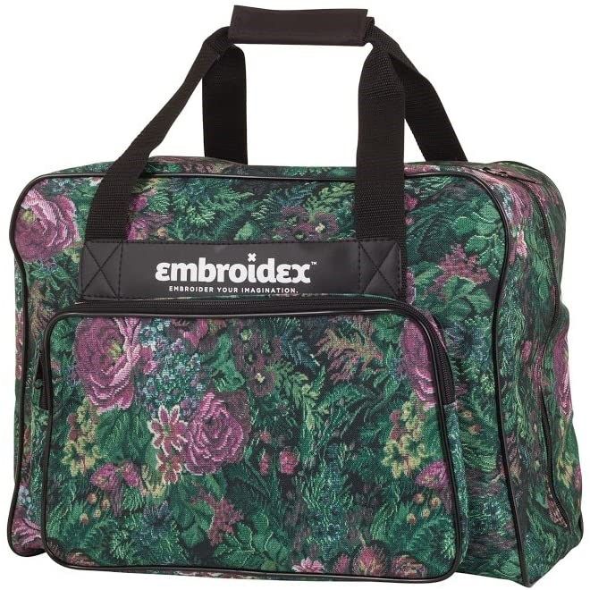 floral sewing machine carrying case logo