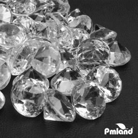 img 3 attached to ✨ Сверкающие прозрачные акриловые мини алмазные столешницы конфетти кристалл для изысканной свадьбы, душа невесты и вечеринок - наполнитель для ваз, размер 1 дюйм.