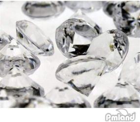 img 1 attached to ✨ Сверкающие прозрачные акриловые мини алмазные столешницы конфетти кристалл для изысканной свадьбы, душа невесты и вечеринок - наполнитель для ваз, размер 1 дюйм.
