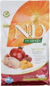 img 4 attached to 🎃 Farmina N&D Grain-Free Pumpkin Quail Dry Food for Neutered Cats - 3.3 lbs