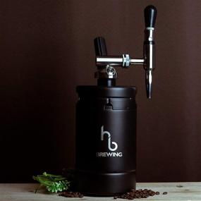 img 1 attached to ☕️HB Brewing Nitro Cold Brew Coffee Maker - Двойная стенка с вакуумным герметичным уплотнением - Хранит жидкость холодной 24 часа - Набор для домашнего мини-диспенсера кегляной системы.