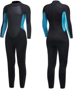 img 4 attached to Wetsuit Neoprene Sleeve Thermal Swimsuit