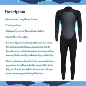 img 2 attached to Wetsuit Neoprene Sleeve Thermal Swimsuit