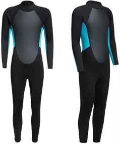 img 3 attached to Wetsuit Neoprene Sleeve Thermal Swimsuit