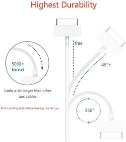 img 3 attached to 🔌 6FT iPhone Charger 30 Pin Cable - USB Sync for iPhone 4 / 4S, iPad 1/2/3, iPod Touch, iPod Nano - 3-Pack Bundle with iPhone 3G / 3GS Case