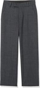 img 3 attached to Calvin Klein Solid Front Dress Boys' Pants: Trendy and Stylish Clothing for Boys