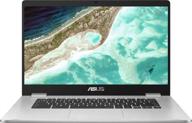 💻 asus chromebook laptop- 15.6" hd anti-glare nanoedge display: high performance, 4gb ram, 64gb emmc, chrome os- c523na-bcln6 silver логотип