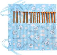 🧶 fairycece bamboo knitting needle kit with needle case - ideal wooden needles set for beginner knitters logo