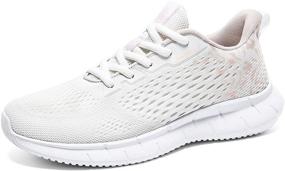 img 4 attached to Effortless Style and Comfort: Discover INVISIBLE Women's Lightweight Walking Tennis Shoes – Non-Slip, Breathable, and Fashionable Sneakers