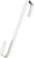 anapoliz wreath hooks door hanger: stylish metal display for coats, towels, and more - white, premium sturdy design logo