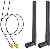 📶 bingfu m.2 wifi antenna 2.4ghz 5ghz 5.8ghz 3dbi mimo rp-sma male (2-pack) + 2 x 12 inch ngff ipex4 to rp-sma cable for intel wireless network card laptop adapter: effective wireless connectivity upgrade logo