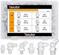 🔧 набор смазочных наконечников taxutor: 120 штук метрических mm в ассортименте для замены сломанных соединений типа зерк. логотип
