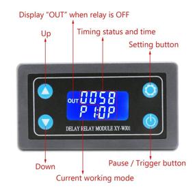 img 3 attached to 🕛 DROK Delay Relay Module: DC 6-30V Timer Relay with Digital Timer Cycle & LCD Display for AC 220V Power On-Off Control