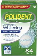 🦷 84 ct polident overnight whitening denture cleanser for enhanced seo logo