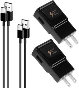 img 4 attached to 🔌 Fast Charging Type C Charger for Samsung Galaxy S21/S21 Ultra 5G/S21+/S9/S8/S10/S10e/S20/Note 8/9/20/10, Adaptive Fast Wall Charger Set with 6.6FT USB Type C Cable (2 Pack)