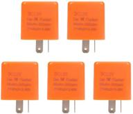 💡 enhanced 2 pin adjustable electronic flasher relay for led turn signal bulbs - 5 pcs, 12v logo