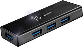 img 4 attached to 🔌 j5create 4-Port USB 3.0 Data Hub: Faster Data Transfer with Extended Cable and Power Adapter for Mac, MacBook, Windows, Laptop, Surface, XPS, PC (JUH340)