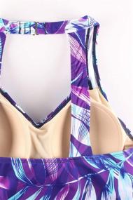 img 1 attached to JINXUEER Swimwear Tankini Swimsuit Bigleaf Sports & Fitness for Water Sports