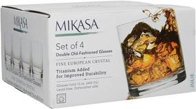 img 1 attached to 🥃 Buy Mikasa 15 oz Clear Julie Double Old Fashioned Drinking Glass - Set of 4 (Pack of 1)