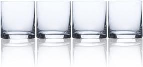 img 4 attached to 🥃 Buy Mikasa 15 oz Clear Julie Double Old Fashioned Drinking Glass - Set of 4 (Pack of 1)