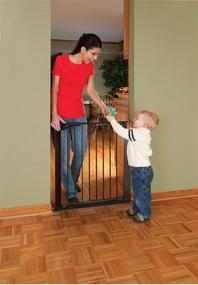 img 2 attached to 🚪 Premium Kidco Gateway Pet Gate in Sleek Black - Ideal Safety Solution for Your Pet and Kids