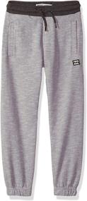 img 2 attached to 👖 Billabong Classic Sweatpant Black Heather: Stylish Boys' Clothing for Comfort and Class