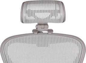 img 4 attached to Herman Miller Aeron Chair Headrest - Engineered Now Original (Classic H3, Zinc)