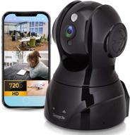 📷 serenelife hd cloud cam - network security indoor video surveillance with wireless connectivity - wifi ip cam with motion detection, night vision, ptz, 2-way audio - for iphone android - ipcamhd80, black logo