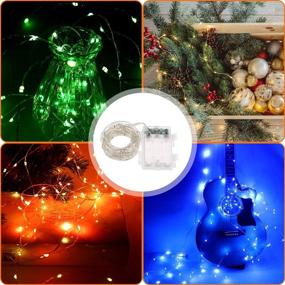 img 1 attached to 🎄 Anpro 110 LED 36ft Christmas Tree String Lights: Waterproof Fairy Lights for Halloween Party, Garden, Christmas Wedding Decoration