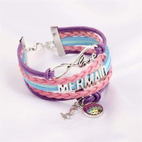 img 1 attached to HOLLP Mermaid Infinity Bracelet Bracelet 2