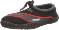 stylish and functional: twf snapper wetshoes - multicolored black girls' shoes logo