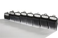 wahl professional premium black cutting guides - 1/8” to 1” - fits all full size wahl clippers (excluding detachable blade clippers) - pack of 8 logo