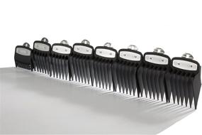 img 4 attached to Wahl Professional Premium Black Cutting Guides - 1/8” to 1” - Fits All Full Size Wahl Clippers (Excluding Detachable Blade Clippers) - Pack of 8