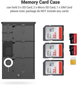img 3 attached to 📷 SMALLRIG Anti-Shock Memory Card Case Holder with SD/Micro SD/SIM Card Slots for Photography Enthusiasts - 2832