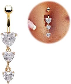 img 1 attached to 👂 Qtalkie Dangling Piercing Jewelry: Exquisite Dangle Women's Accessory