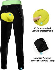 img 1 attached to Dasawamedh Womens Padded Pants Cycling Sports & Fitness