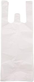 img 1 attached to 👕 800 Count Small White T-shirt Plastic Disposable Bag | 6 X 4 X 15 Inches | 13 Mic | Plastic Bag