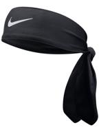 🧢 black unisex nike dri-fit fury sweat-wicking head tie for improved performance and comfort logo