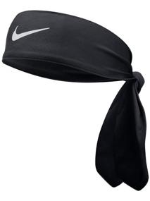 img 2 attached to 🧢 Чёрная унисекс повязка на голову NIKE Dri-Fit Fury для впечатляющих результатов и комфорта